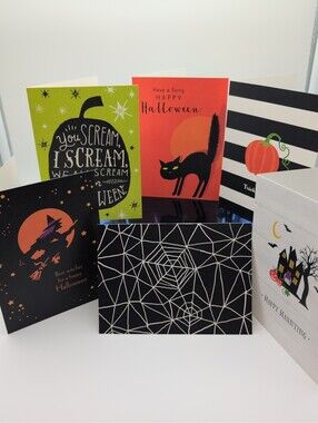 Lot Of Hallmark Halloween Cards Best Witches Happy Haunting 32 Cards Envelopes